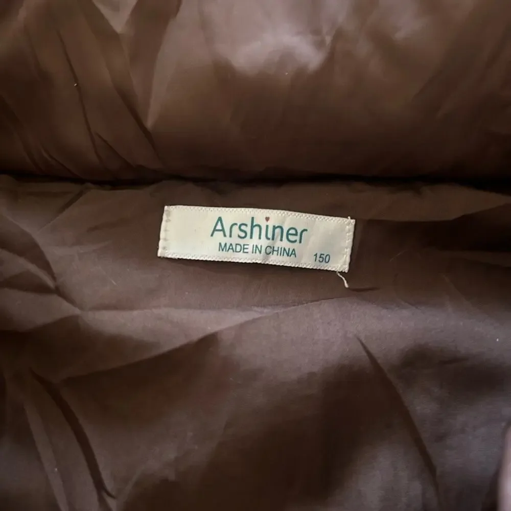 5/$25 Sale Arshiner brown girls puffer vest 11/12 year old